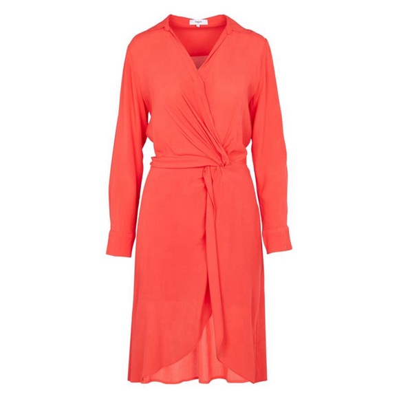SUNCOO • Geranium Robe Carita Viscose Dress Designed In France - Picture 1 of 7